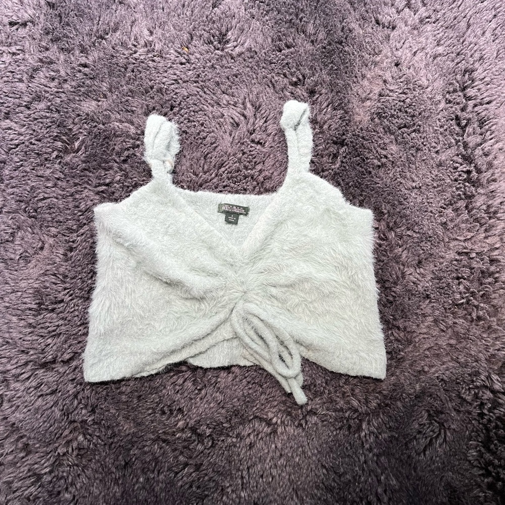 Turquoise Fuzzy Wild Fable Top